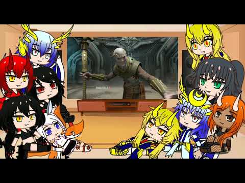 Kaijus girls react to Doom Eternal Experience and Warhammer 40K Korpus death Kreeg