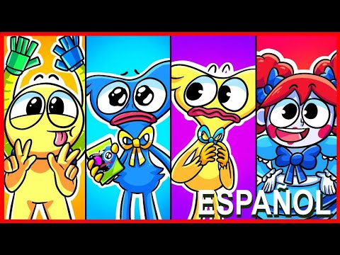 LAS ANIMACIONES MAS TRISTES DE HUGGY WUGGY – Poppy Playtime Recopilación en Español