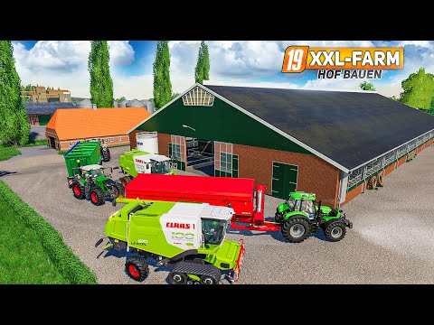 LS19 XXL Farm 2 #52: HOFUMBAU XXL: Neuer Kuhstall, Bäume und mehr für den Hof | FARMING SIMULATOR 19