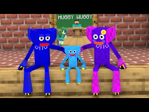 Monster School : Huggy Wuggy's Life – Minecraft Animation