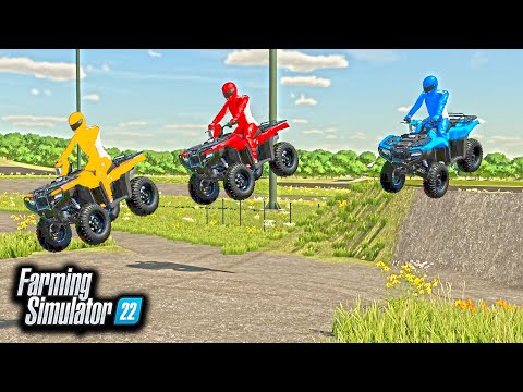 MOTOCROSS ATV RACING WITH JUMPS! (MX TRACK) | FARMING SIMULATOR 22