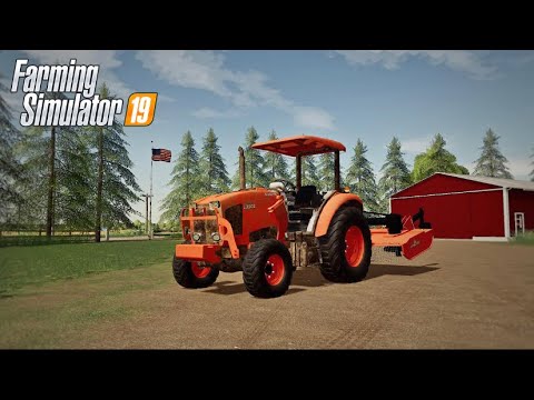 MOWING GRASS WITH THE NEW KUBOTA (ROLEPLAY) FARMING SIMULATOR 19