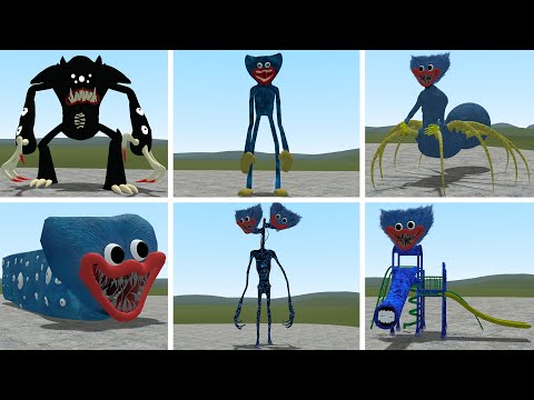 PLAYING AS ALL HUGGY WUGGY POPPY PLAYTIME AMALGAMATIONS In Garry's Mod!