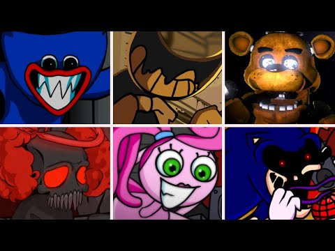 Playtime but everytime it's Huggy Wuggy turn a Different Skin Mod and Cover is used – FNF