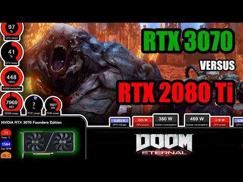 RTX 3070 vs RTX 2080 Ti | Test in Doom Eternal