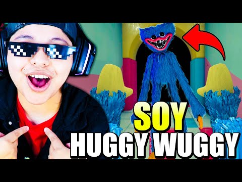 SOY HUGGY WUGGY en POPPY PLAYTIME 😱🔵🔪 | Nos CONVERTIMOS en HUGGY WUGGY lo PERSEGUIMOS | Pathofail
