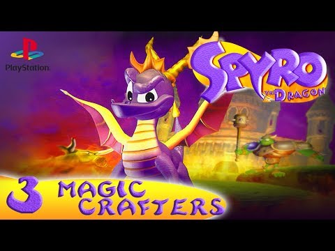 Spyro the Dragon (PS1) – (100% Gems, Dragons & Eggs) – Walkthrough Homeworld 3 – Magic Crafters