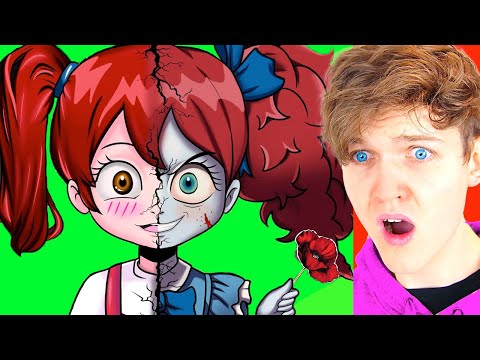THE DARK ORIGIN STORY OF HUGGY WUGGY.EXE!? (Poppy Playtime Animation *LANKYBOX REACTION*)