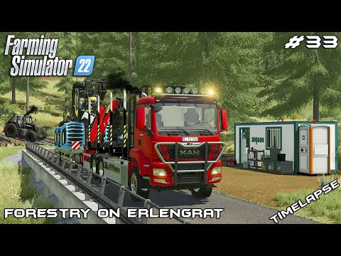 Transporting EQUIPMENT to the new PARCEL | Forestry on ERLENGRAT | Farming Simulator 22 | Episode 33