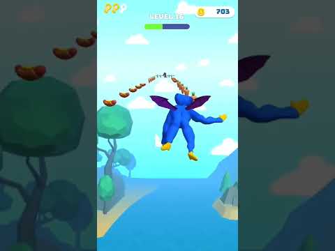 TUTTI i LIVELLI di HUGGY WUGGY su POPPY RUN 3D #shorts #shortsvideo #android
