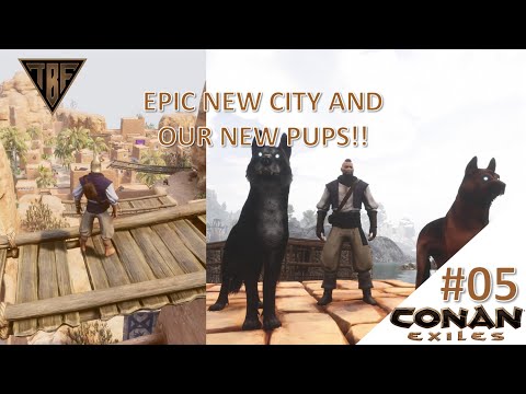 We found Puppies in this epic Desert City!  Conan Exiles – New Modded Map! The Savage Wilds E05