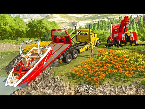 We really repo boats in this video *Tow Trucks FS22* | Farming Simulator 22
