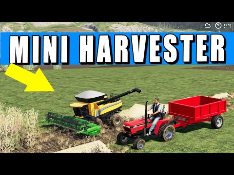 XXS Harvester!! How to Start a Hobby Mini Farm? Farming Simulator 19