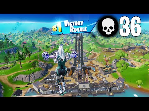 36 Elimination Solo vs Squads Gameplay Full Game Win (Fortnite PC Controller)
