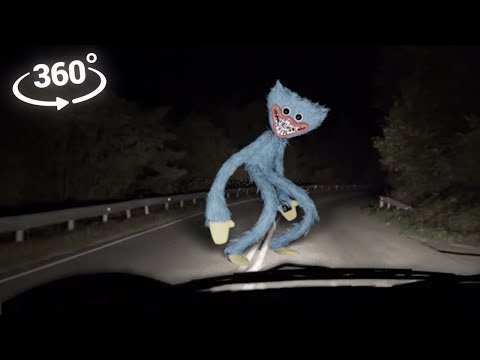 360° Huggy Wuggy found alone on the road!