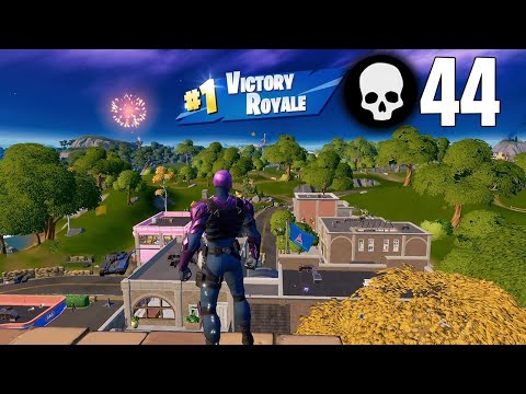 44 Elimination Solo vs Squads Full Gameplay (Fortnite World Record)