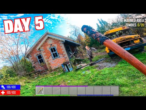 7 DAYS IN ZOMBIE LAND! 24 HOUR ZOMBIE Survival Challenge (THE MOVIE)