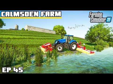A BEAUTIFUL DAY ON THE RIVER BANK | Calmsden Farm | Farming Simulator 22 – Episode 45