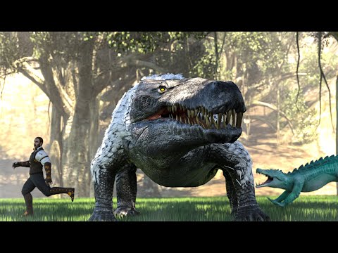 A MEGA CROC WITH SOME DIREWOLF DNA | HYBRIDS | ARK SURVIVAL EVOLVED [EP30]