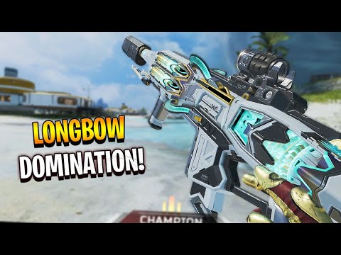 absolute DOMINATION with the LONGBOW!! – Apex Legends