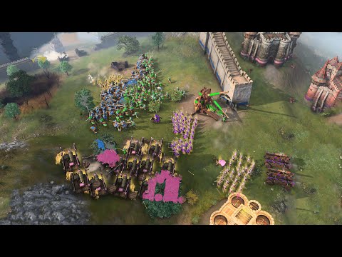 Age of Empires 4 – 4v4 UNSTOPPABLE COMBINED ARMY | Multiplayer Gameplay