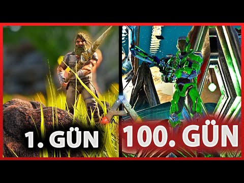 ARK Survival Evolved 100 Gün Hayatta Kalmaya Çalışmak Ve işte Olanlar! | The island