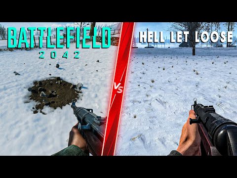 Battlefield 2042 vs Hell Let Loose – Direct Comparison! Attention to Detail & Graphics! 4K ULTRA