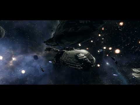 Battlestar Galactica Deadlock Resurrection. Battlestar Athena and her group engages Cylon Baestars.