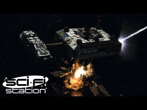 Battlestar Galactica Opening Scene | Battlestar Galactica | Sci-Fi Station