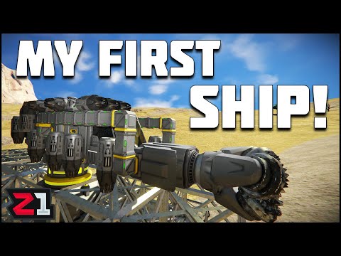 Building My First Flying Miner ! Space Engineers Ep. 4 | Z1 Gaming