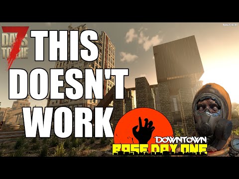 Building The Bridge! | 7 Days To Die Alpha 20 Base Day One Ep 2