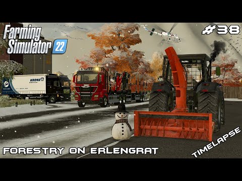 Buying new EQUIPMENT and removing SNOW | Forestry on ERLENGRAT | Farming Simulator 22 | Episode 38