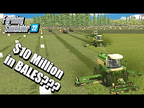 Can We Make $10 Million Dollars in Bales on Western Wilds | Farming Simulator 22