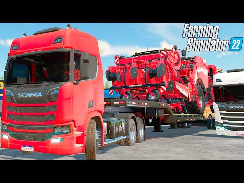 CARREGANDO NOSSA NOVA MÁQUINA DE BATATA | Farming Simulator 22 – Recanto Mineiro | Episódio 39