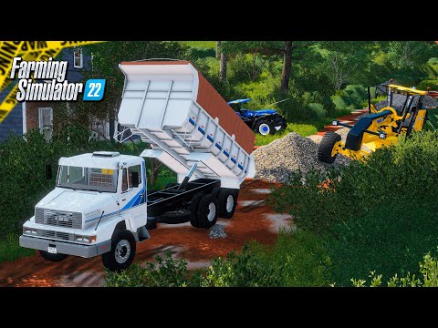 Cascalhando estradas rurais | Farming Simulator 22