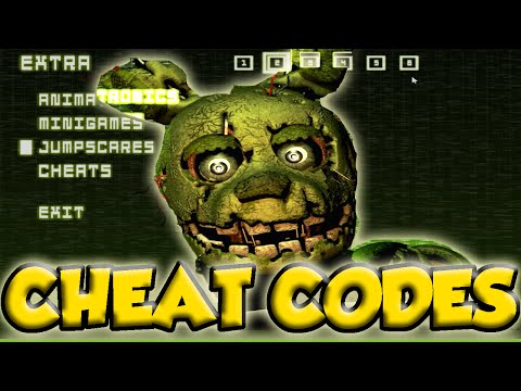 CHEAT CODES! – Five Nights at Freddy's 3 [SPOILERS] – Good Ending, Mini Games, Purple Guy, Secret.