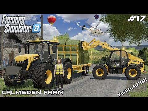 Collecting and stacking BALES with MrsTheCamPeR | Calmsden Farm | Farming Simulator 22 | Episode 17
