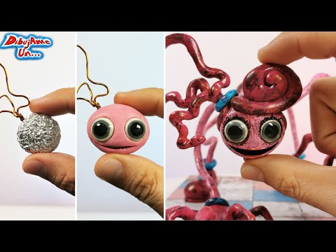 Como hacer a MOMMY LONG LEGS de Poppy Playtime Chapter 2 Escultura Plastilina || DibujAme Un