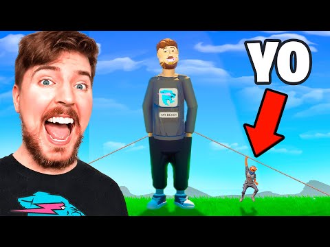 Construí a MrBeast en 24 Horas en Fortnite!