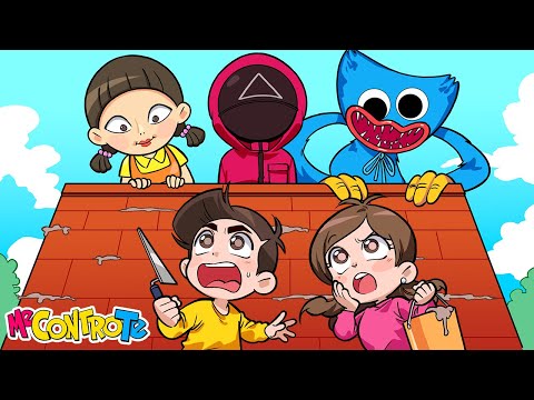 COSTRUISCI PER SOPRAVVIVERE SU ROBLOX!! *Scappa da Huggy Wuggy, Squid Game e Piggy*