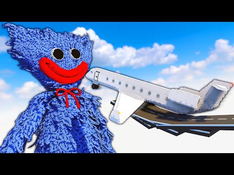 Crashing Planes Into HUGGY WUGGY – Teardown Mods Multiplayer