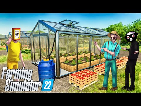 БОЛЬШЕ НЕ НУЖНО ПАХАТЬ НА ПОЛЕ, ВЕДЬ У НАС ЕСТЬ ТЕПЛИЦА! УГАР В FARMING SIMULATOR 22