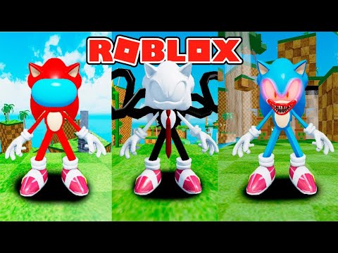 Débloquer un SONIC HUGGY WUGGY, SLENDERMAN SONIC, AMONG US etc.. (Find the Sonic Morphs Roblox)