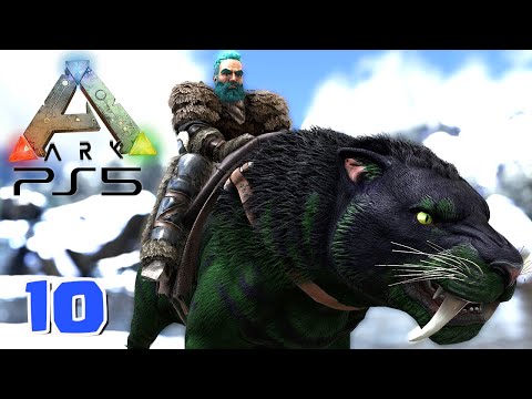 DOMANDO UM DENTE DE SABRE – ARK: SURVIVAL EVOLVED PS5 – THE ISLAND  #10