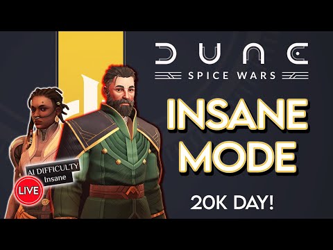 DUNE: SPICE WARS 🔴 | INSANE DIFFICULTY, MAX WORMS & REBELS! (20K SUBS CHALLENGE)