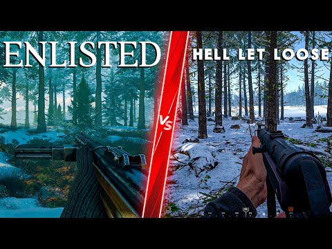 Enlisted vs Hell Let Loose – Direct Comparison! Attention to Detail & Graphics! 4K ULTRA