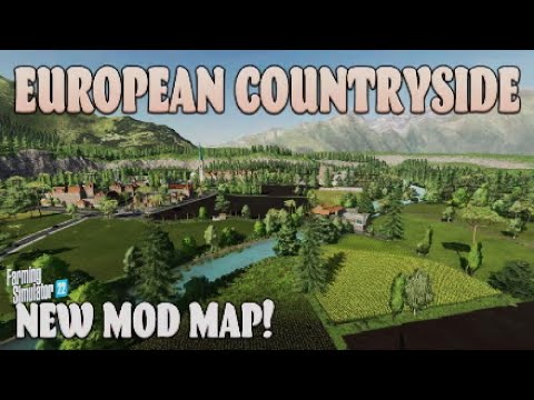 “EUROPEAN COUNTRYSIDE“ FS22 MAP TOUR! NEW MOD MAP | Farming Simulator 22 (Review) PS5.