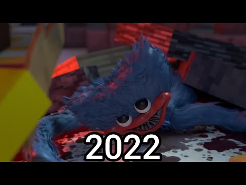 Evolution of Huggy Wuggy in Minecraft