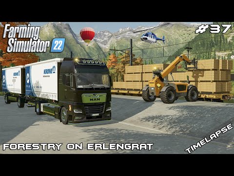 Exporting WOOD PRODUCTS to FELSBRUNN | Forestry on ERLENGRAT | Farming Simulator 22 | Episode 37