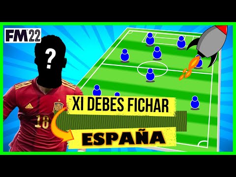 💥 FM22 | EL XI de ESPAÑA que TIENES QUE FICHAR en FOOTBALL MANAGER 2022 en ESPAÑOL
